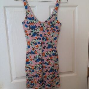 Floral Print Women's Sleepwear Dress